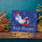 Silhouette Puerto Rican Fotoplatte (Seite)