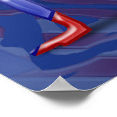 Silhouette Puerto Rican Poster (Ecke)