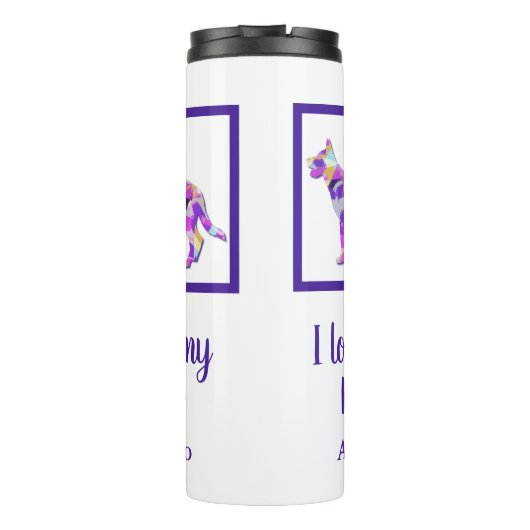 Silhouette PurplePY&B Thermosbecher (Rückseite)