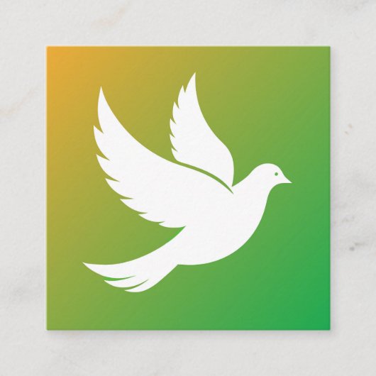Silhouette Quadratische Visitenkarte (Vorderseite)