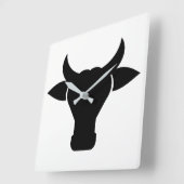 Silhouette Quadratische Wanduhr (Winkel)