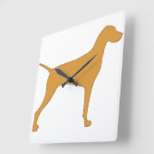 Silhouette Quadratische Wanduhr (Winkel)