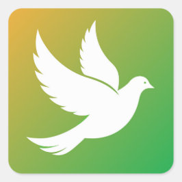 Silhouette Quadratischer Aufkleber