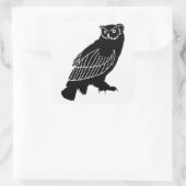 Silhouette Quadratischer Aufkleber (Tasche)