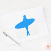 Silhouette Quadratischer Aufkleber (Umschlag)