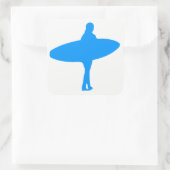 Silhouette Quadratischer Aufkleber (Tasche)