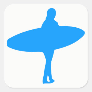 Silhouette Quadratischer Aufkleber