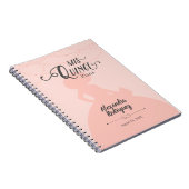 Silhouette Quinceanera Notizblock (Rechte Seite)
