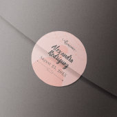 Silhouette Quinceanera Runder Aufkleber