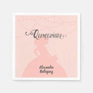 Silhouette Quinceanera Serviette