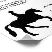 Silhouette, Reiseleiter, Akademie Poster (Ecke)