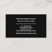 Silhouette, Reiseleiter, Akademie Visitenkarte (Rückseite)