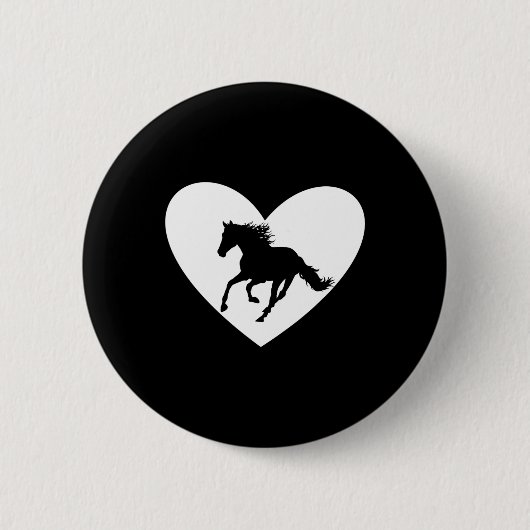 Silhouette Reiten Button (Vorderseite)