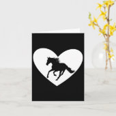 Silhouette Reiten Karte (Gelbe Blume)
