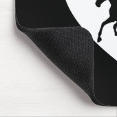 Silhouette Reiten Mousepad (Ecke)