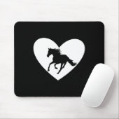 Silhouette Reiten Mousepad (Mit Mouse)