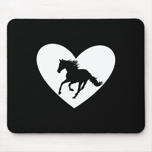 Silhouette Reiten Mousepad (Vorne)
