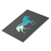 Silhouette Reiten Notizblock (angewinkelt)