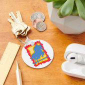 Silhouette Reiten Schlüsselanhänger