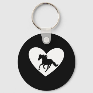 Silhouette Reiten Schlüsselanhänger