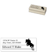 Silhouette Reitschiff Rücksendeadresse Gummistempel (Stempel)