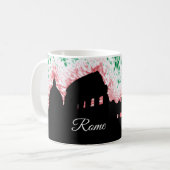 Silhouette Roms Italien Kaffeetasse (Vorderseite Links)