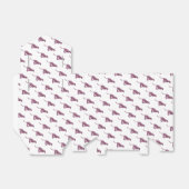 Silhouette Rosa und Schwarzer Leopard Geschenkschachtel (Ungefaltet)