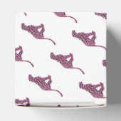 Silhouette Rosa und Schwarzer Leopard Geschenkschachtel (Oben)