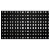 Silhouette Rose Schwarz auf Baumwolle Poly Fabric  Stoff (Fat Quarter (45,7 x 55,9 cm))