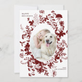 Silhouette Rote Wildblume Weihnachten Foto (Vorderseite)