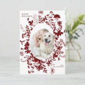 Silhouette Rote Wildblume Weihnachten Foto (Stehend Vorderseite)