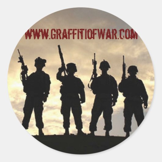 Silhouette Round Stickers (Vorderseite)