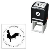 Silhouette-Rückgabezeichen Permastempel (Beispiel)