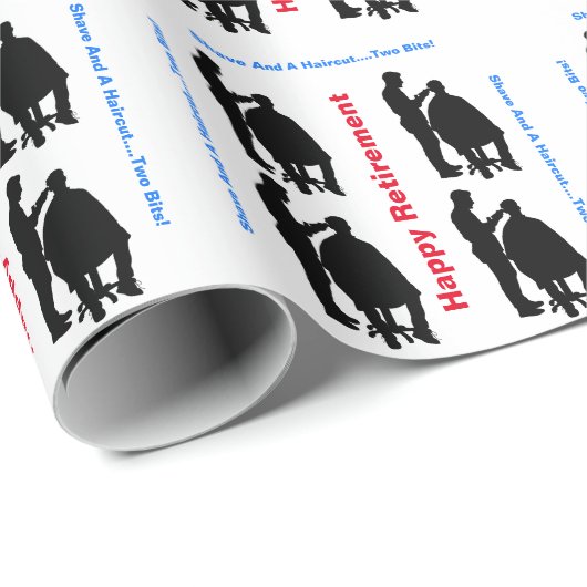 Silhouette-Rückkaufpapier Geschenkpapier (Rolleneckpunkt)