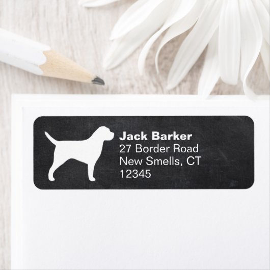 Silhouette-Rücksendeadresse für Grenzgänger (Insitu)