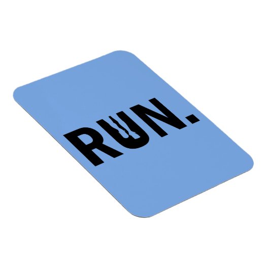 Silhouette-Run für den Runner-Marathon Magnet (Rechte Seite)