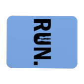 Silhouette-Run für den Runner-Marathon Magnet (Horizontal)