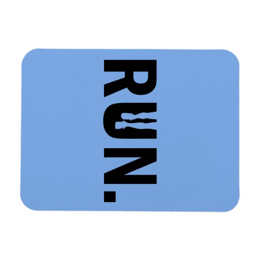 Silhouette-Run für den Runner-Marathon Magnet (Horizontal)