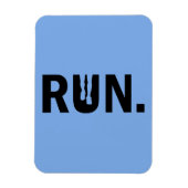 Silhouette-Run für den Runner-Marathon Magnet (Vertikal)