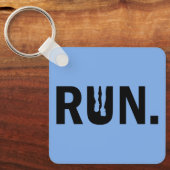 Silhouette-Run für den Runner-Marathon Schlüsselanhänger (Vorderseite)
