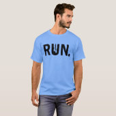 Silhouette-Run für den Runner-Marathon T-Shirt (Vorne ganz)