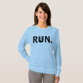 Silhouette-Run für den Runner-Marathon T-Shirt (Vorne ganz)