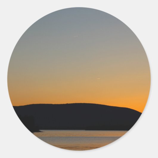 Silhouette Runder Aufkleber (Vorderseite)