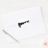 Silhouette Runder Aufkleber (Umschlag)