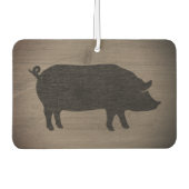 Silhouette Rustikaler Stil Autolufterfrischer (Vorderseite)