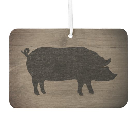 Silhouette Rustikaler Stil Autolufterfrischer (Vorderseite)