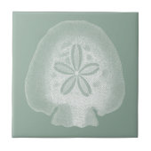 Silhouette Sand Dollar Fliese (Vorderseite)