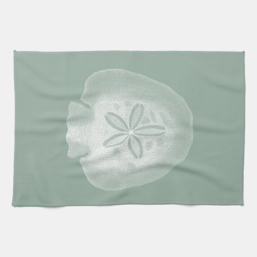 Silhouette Sand Dollar Geschirrtuch (Horizontal)