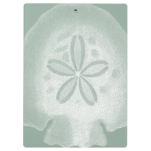 Silhouette Sand Dollar Klemmbrett (Rückseite)