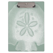 Silhouette Sand Dollar Klemmbrett (Vorderseite)